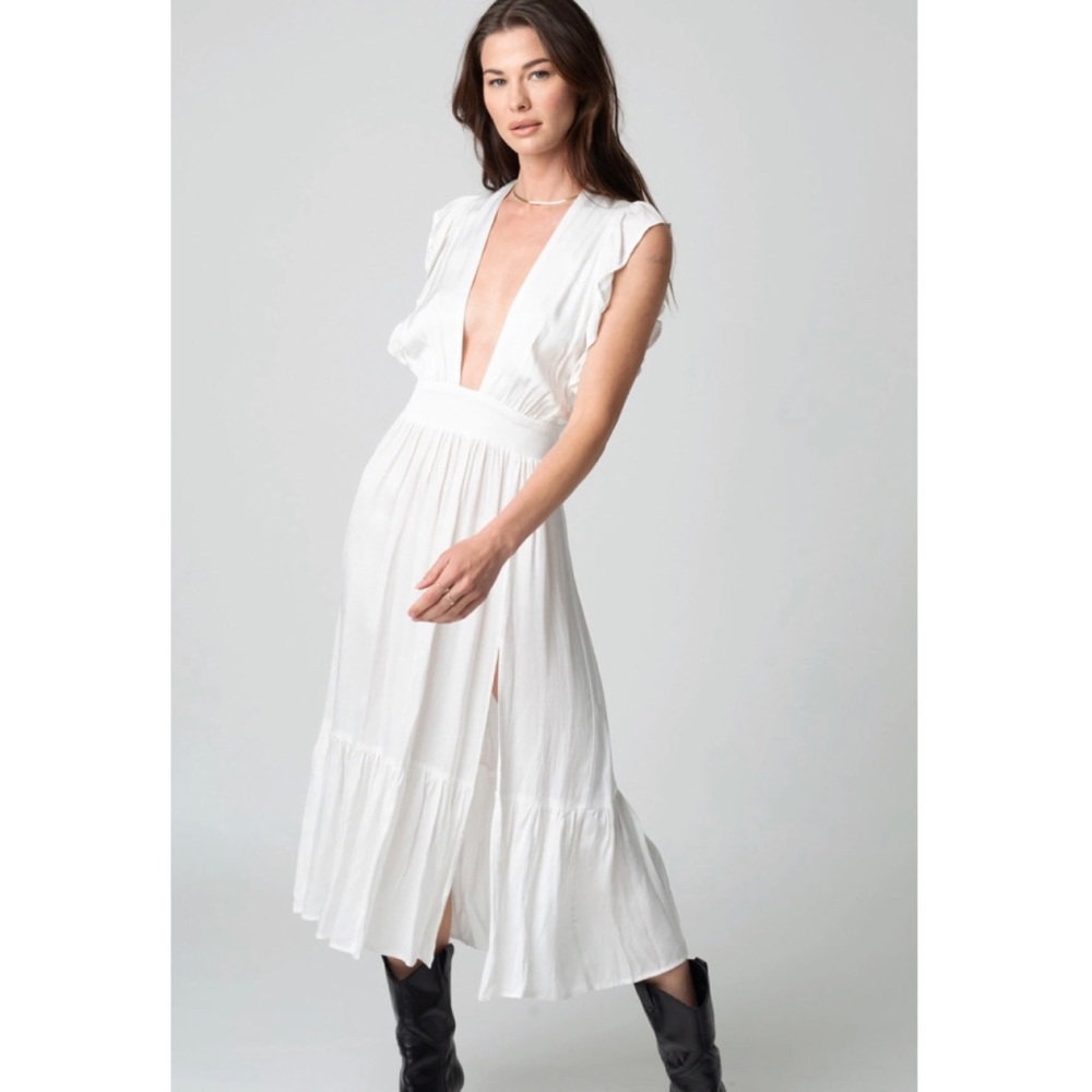 The Stillwater Jessie MIDI Dress in Ivory Sold Out! Gorgeous NEW!